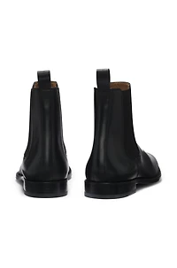 Elasticated-panel Chelsea boots leather