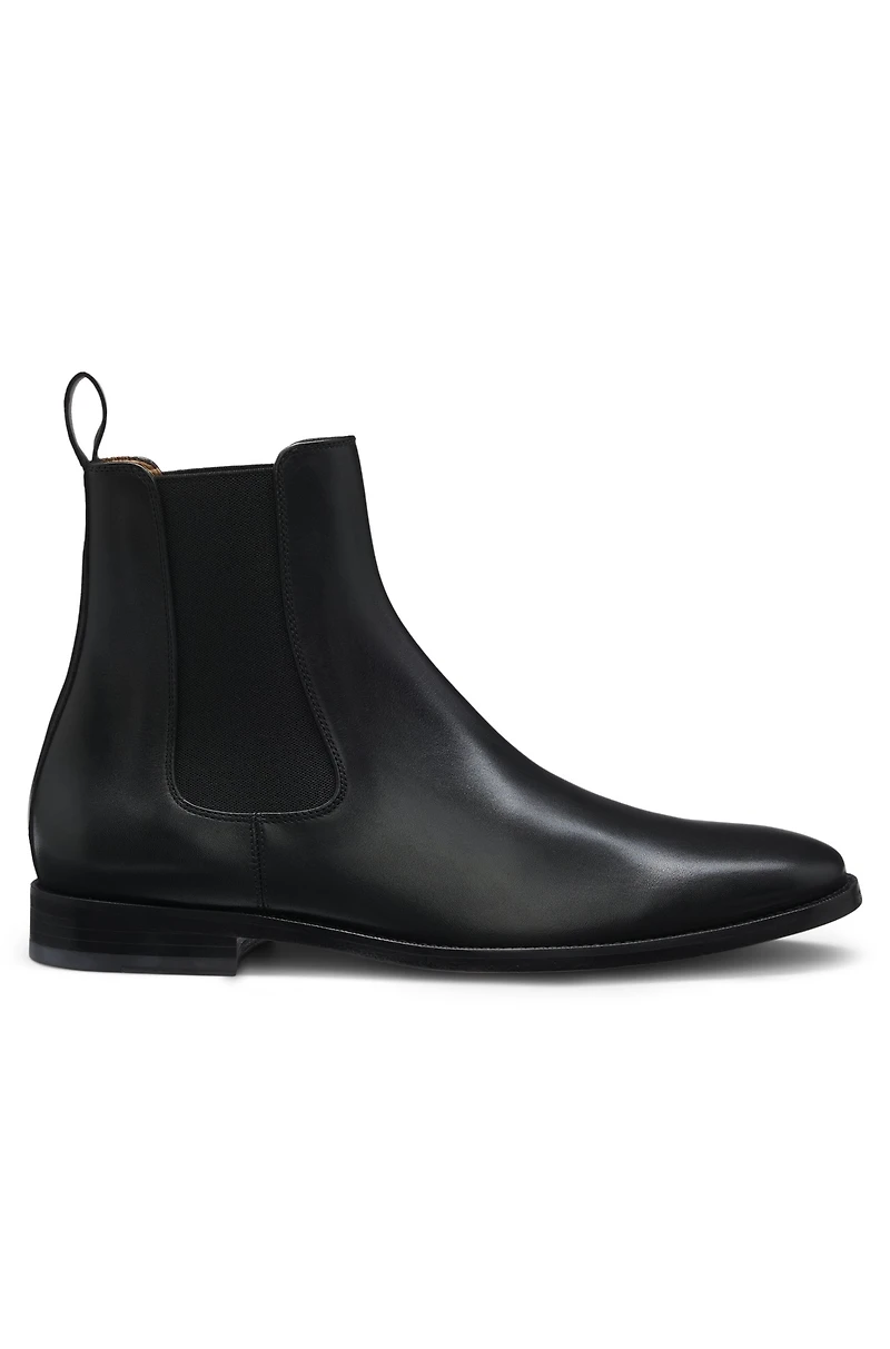 Elasticated-panel Chelsea boots leather
