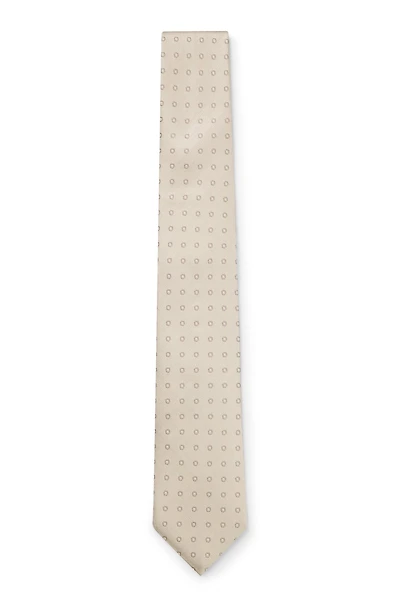 Silk-jacquard tie made in Italy