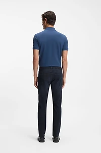 Delaware blue slim-fit jeans knitted denim