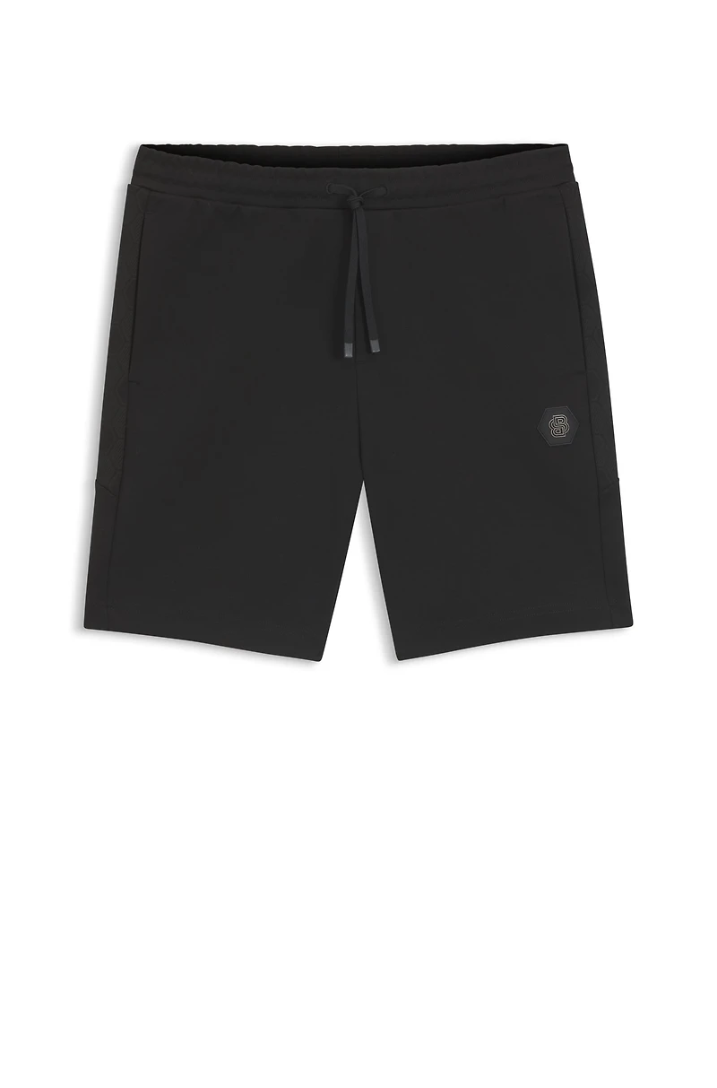 Cotton-blend shorts with Double B monogram