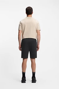 Cotton-blend shorts with Double B monogram