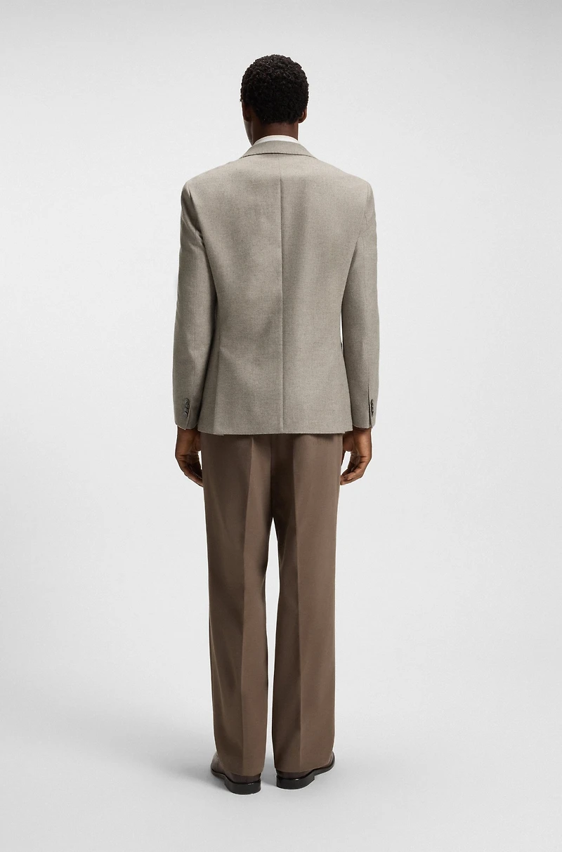 Patterned slim-fit jacket wool and cashmere