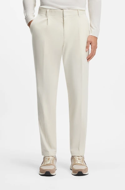 Tapered-fit trousers stretch-cotton corduroy