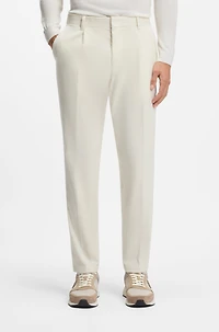 Tapered-fit trousers stretch-cotton corduroy