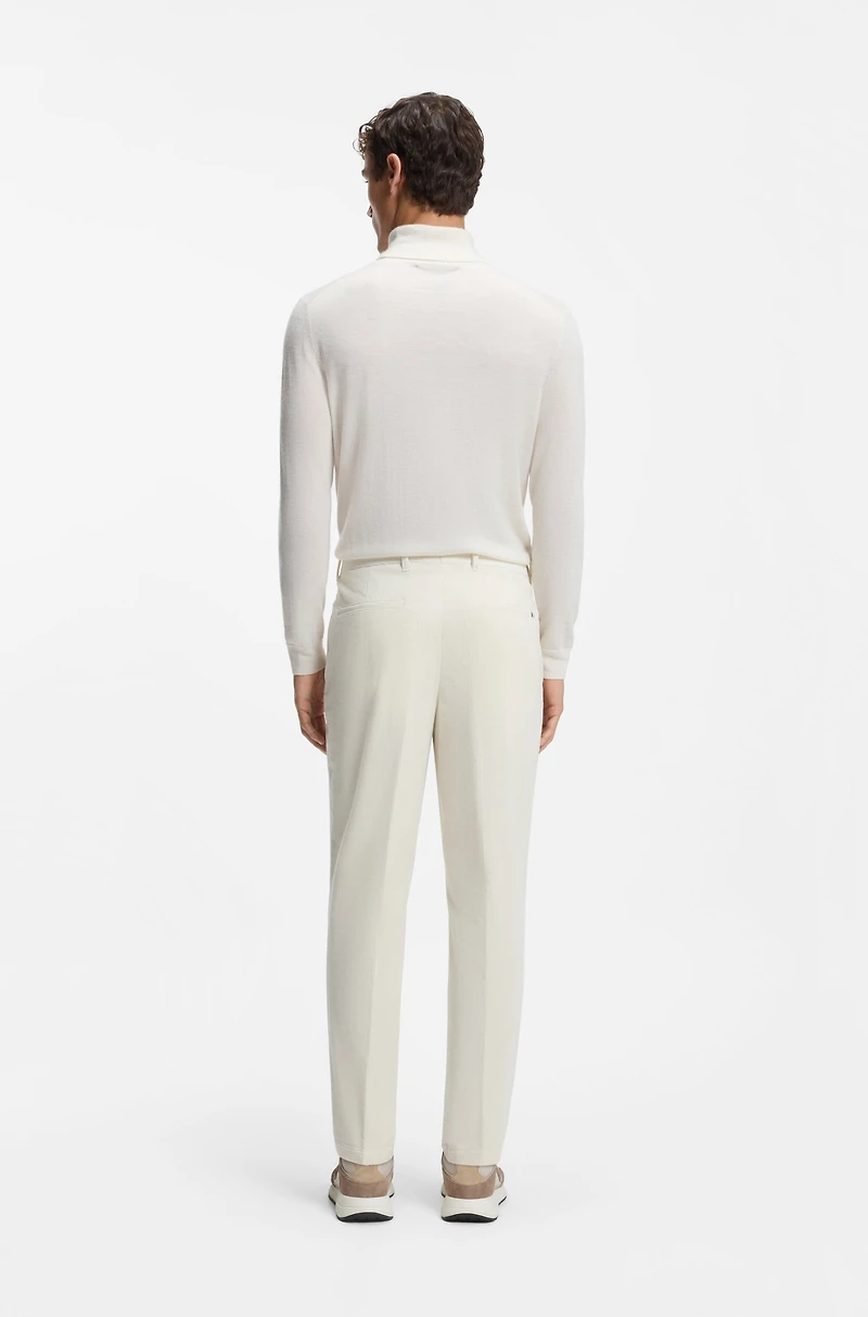 Tapered-fit trousers stretch-cotton corduroy