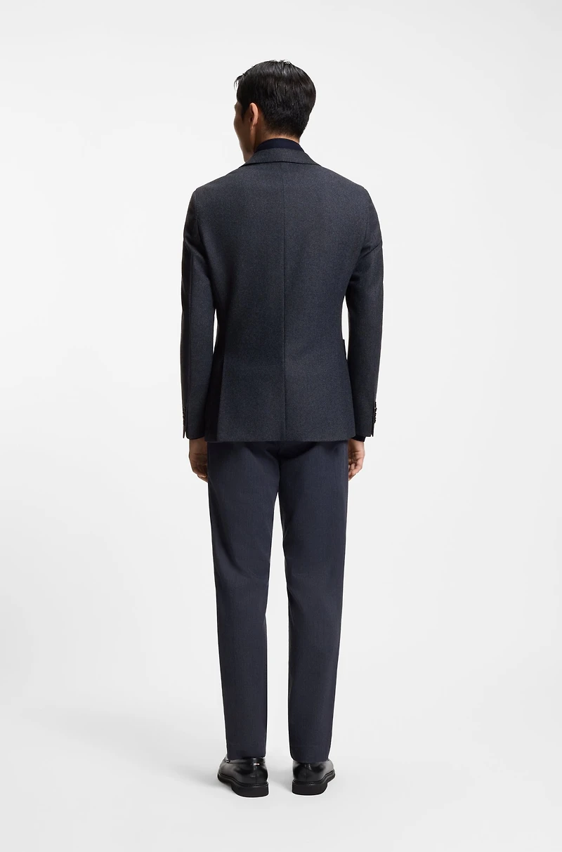 Slim-fit jacket with integrated bib