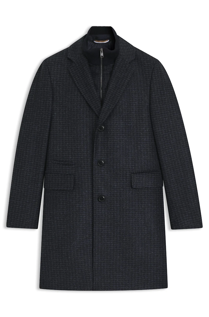 Detachable-inner coat a slim fit
