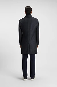 Detachable-inner coat a slim fit