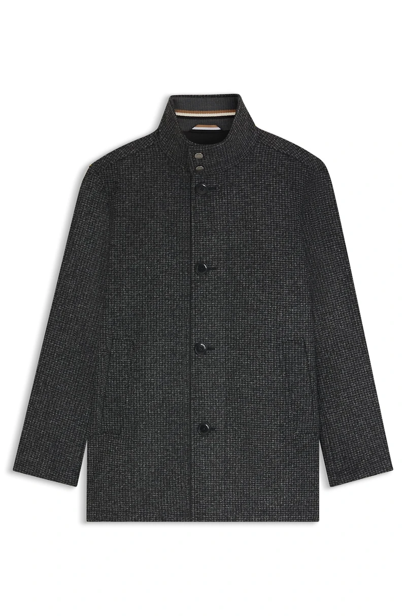 Regular-fit coat with inner layer