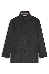 Regular-fit coat with inner layer