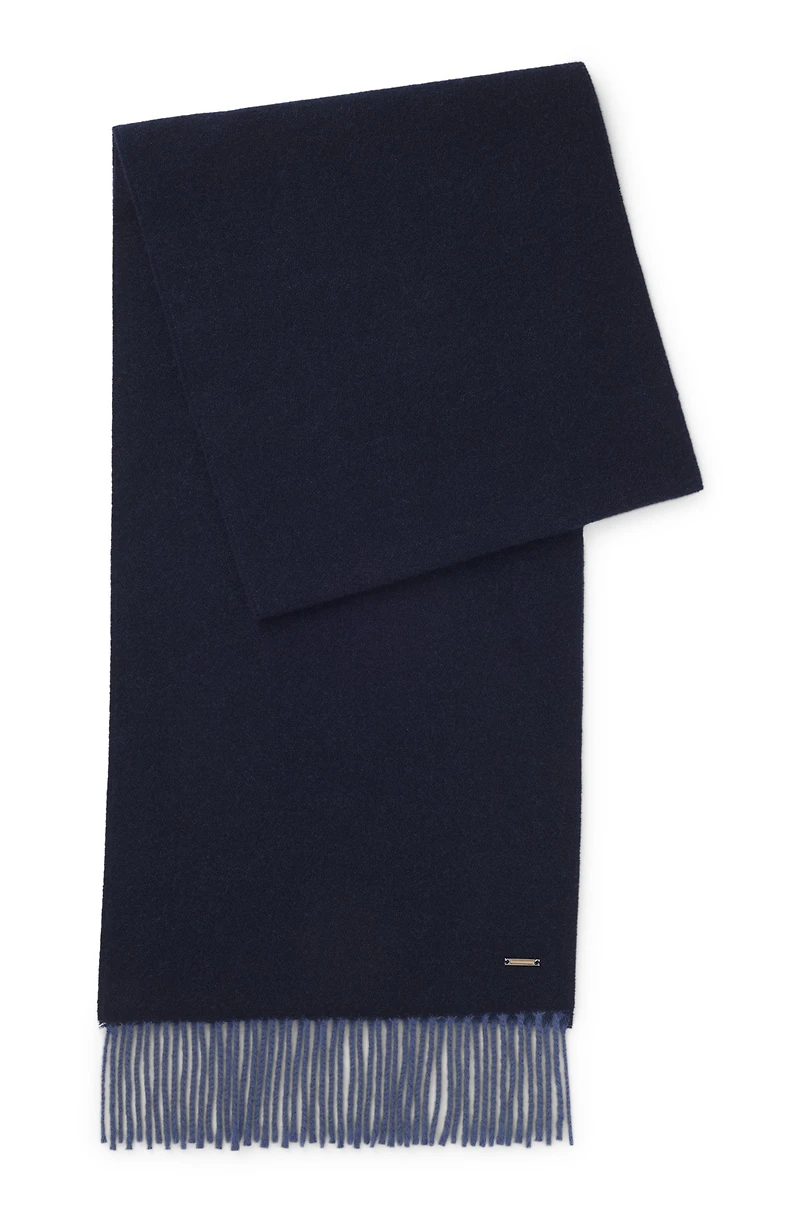 Double-faced cashmere scarf