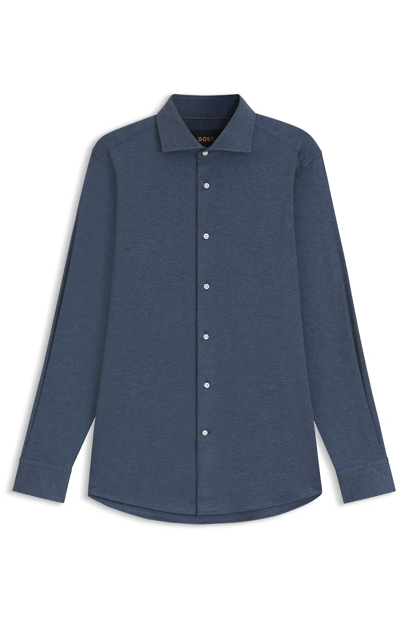 Slim-fit shirt an Italian-made cotton blend