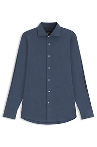 Slim-fit shirt an Italian-made cotton blend