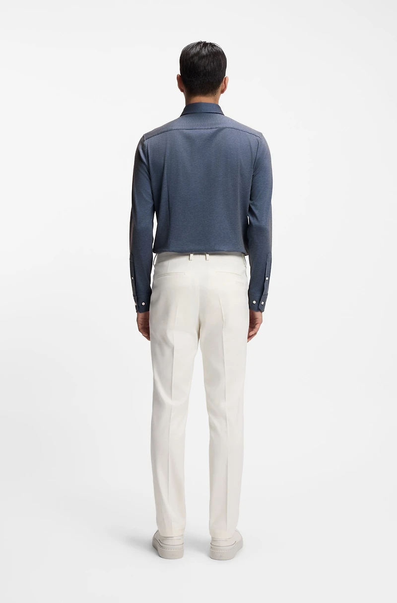 Slim-fit shirt an Italian-made cotton blend