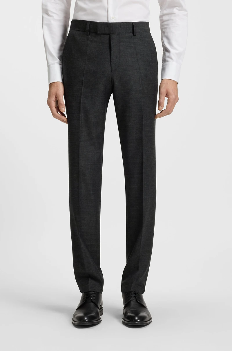 Three-piece regular-fit suit stretch wool