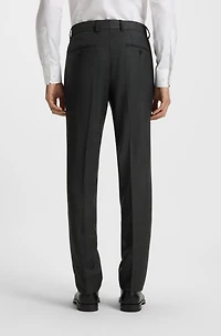 Three-piece regular-fit suit stretch wool