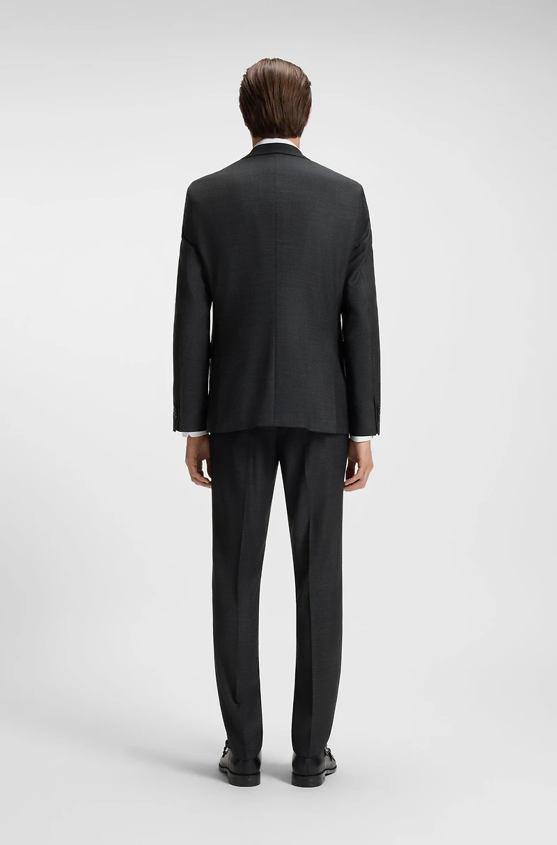Three-piece regular-fit suit stretch wool