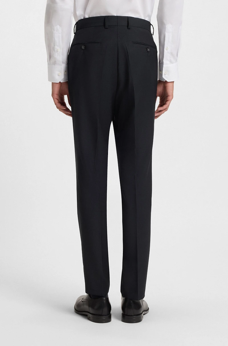 Two-piece slim-fit suit pinstripe virgin wool