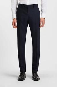 Micro-patterned two-piece slim-fit suit a wool blend