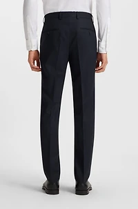 Micro-patterned two-piece slim-fit suit a wool blend