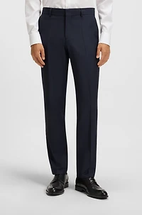 Micro-patterned two-piece regular-fit suit virgin wool