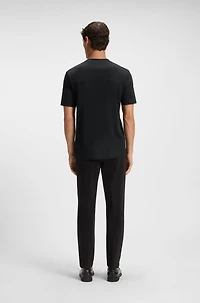 Logo-artwork T-shirt mercerised cotton