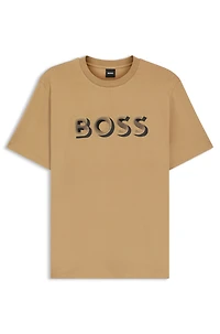 Logo-artwork T-shirt mercerised cotton