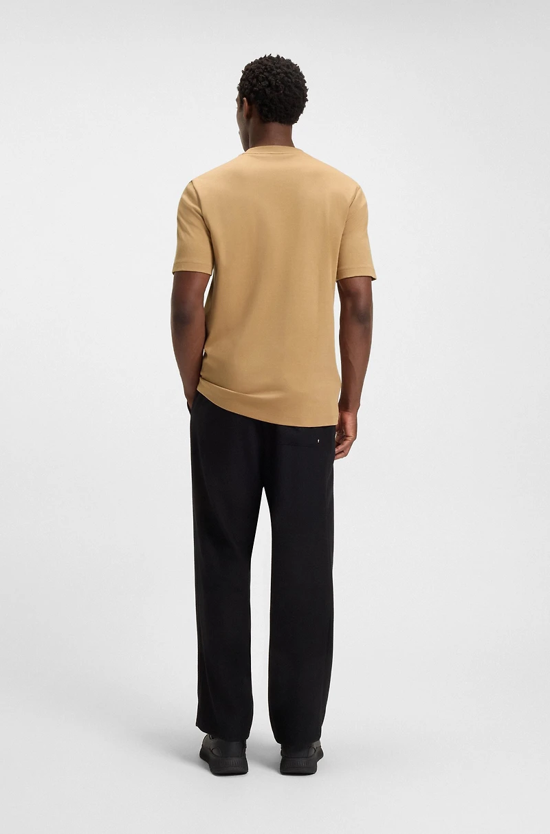 Logo-artwork T-shirt mercerised cotton