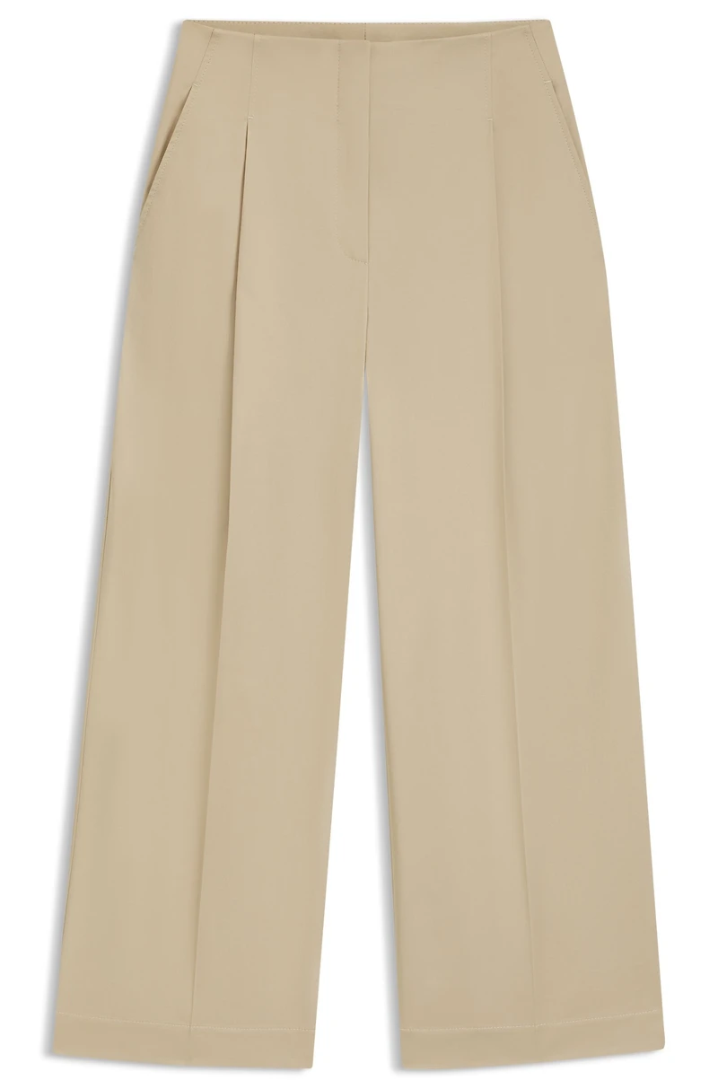 Relaxed-fit trousers stretch cotton