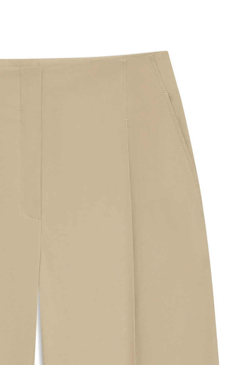 Relaxed-fit trousers stretch cotton