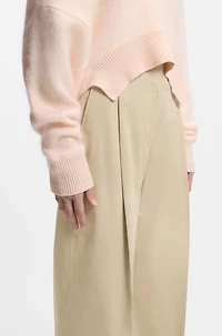 Relaxed-fit trousers stretch cotton