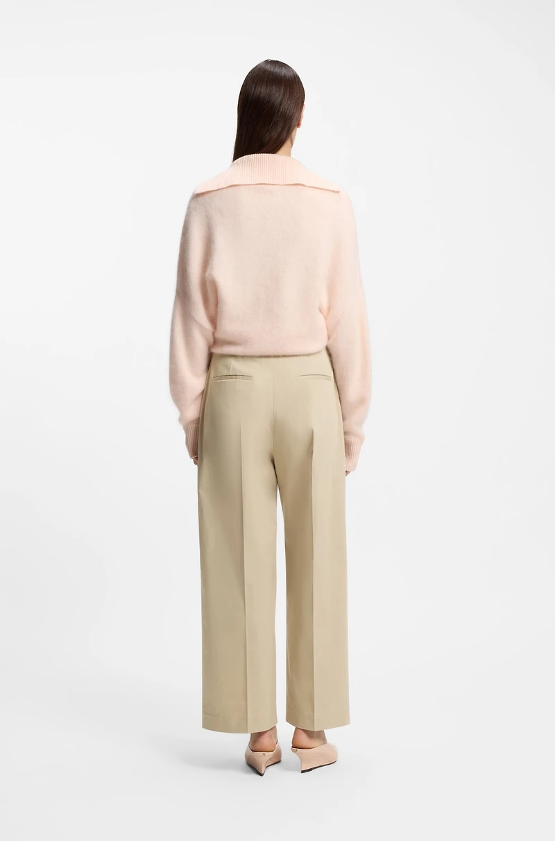Relaxed-fit trousers stretch cotton