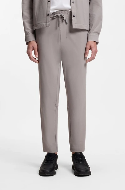 Relaxed-fit trousers waffle fabric