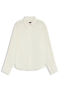 Relaxed-fit blouse washed silk