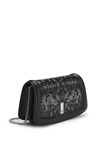 Ariell clutch bag with sequin embellishments