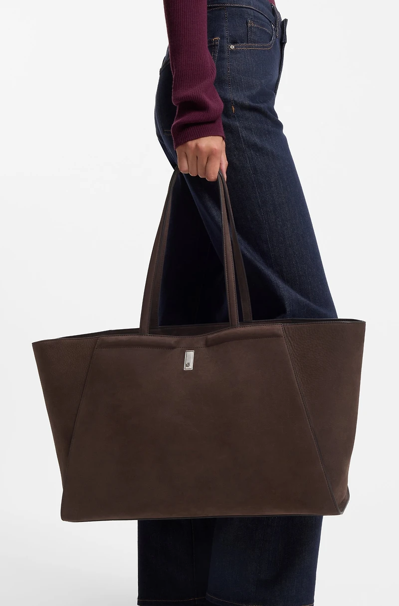 Ariell shopper bag in nubuck