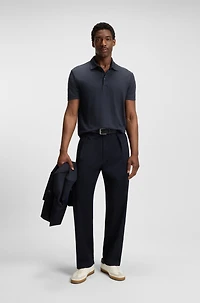 BECKHAM x BOSS polo shirt linen