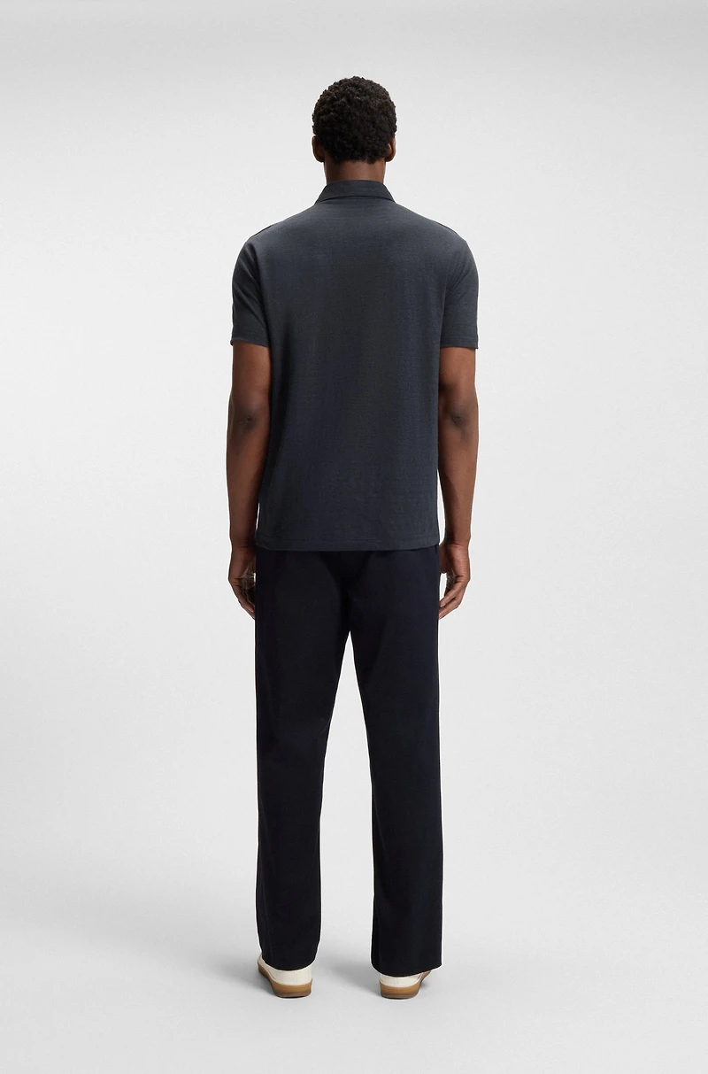 BECKHAM x BOSS polo shirt linen