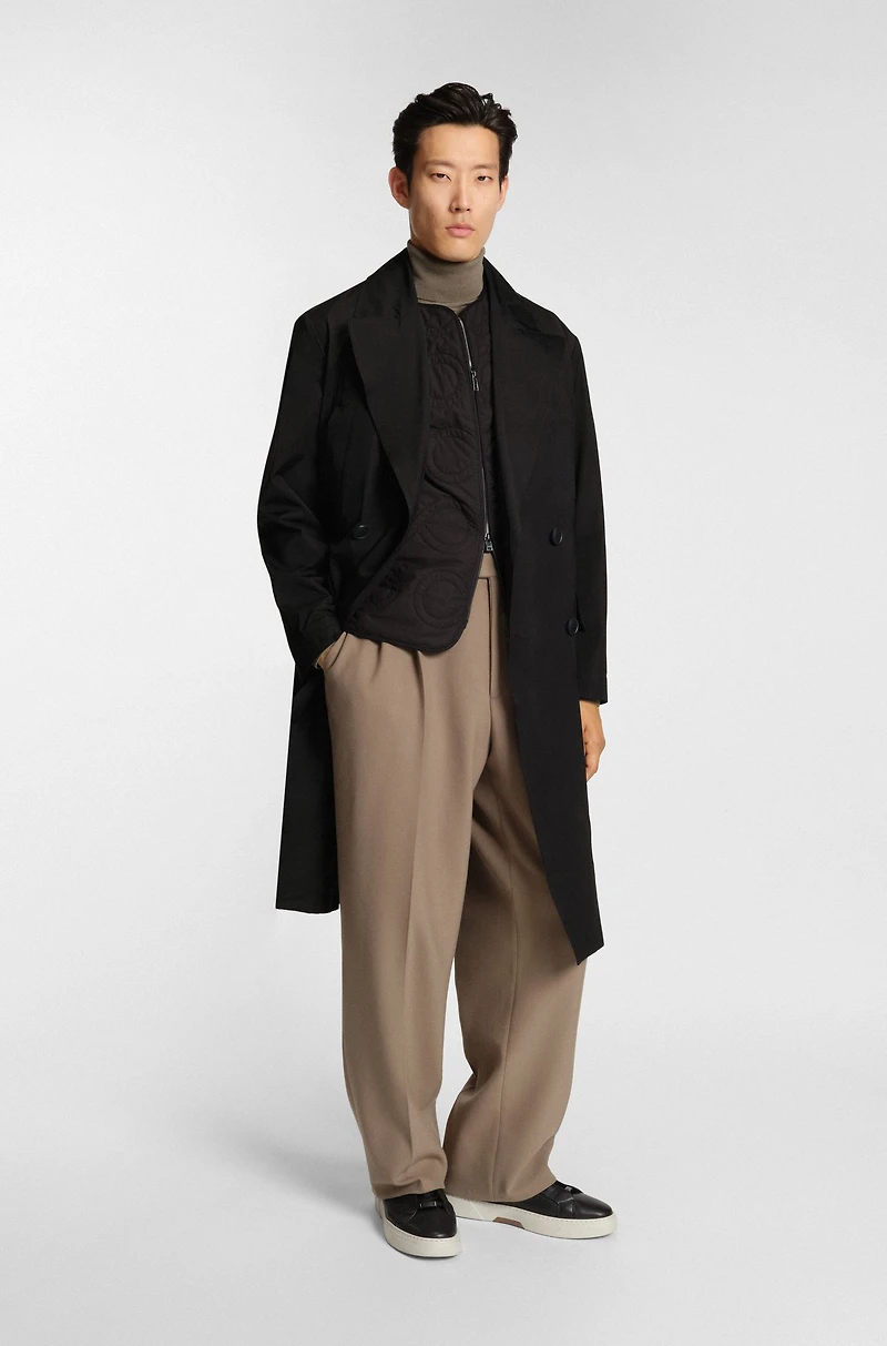 THE CHANGE water-repellent coat with detachable vest