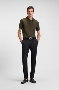 Printed-leather moccasins with driver sole