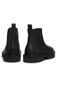 Lug-sole Chelsea boots leather