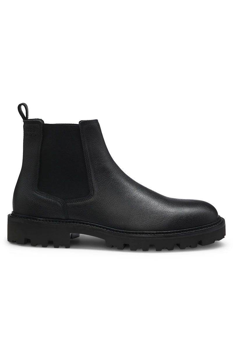 Lug-sole Chelsea boots leather