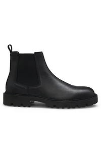 Lug-sole Chelsea boots leather