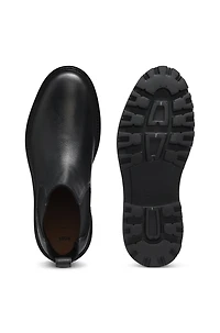 Lug-sole Chelsea boots leather