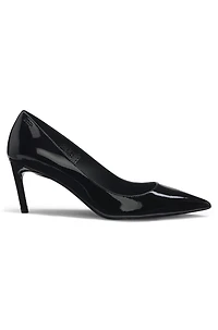 Patent-leather pumps with 7cm heel