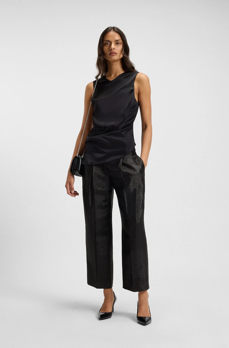 Patent-leather pumps with 7cm heel