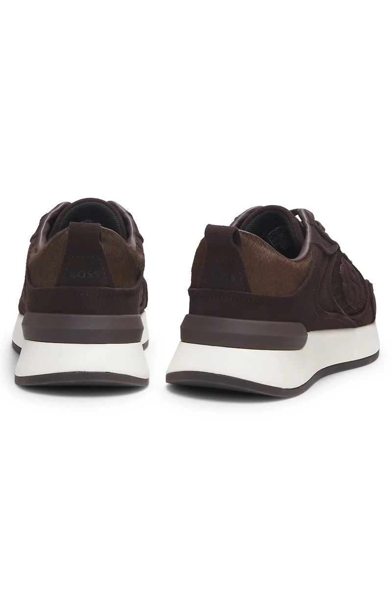 Trainers pony-hair leather and suede