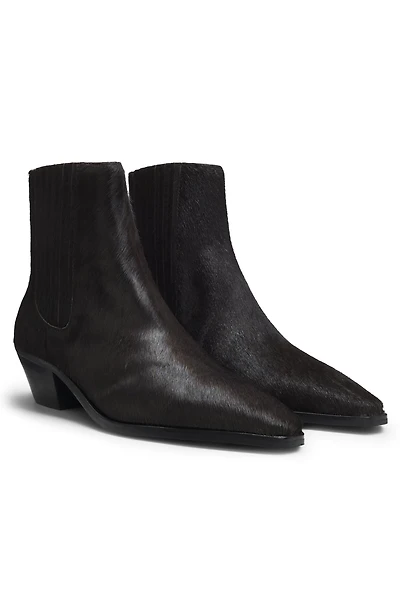 Ankle boots pony-hair leather