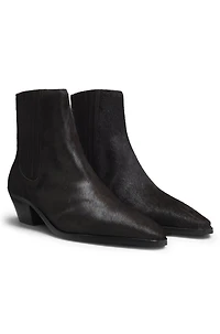 Ankle boots pony-hair leather